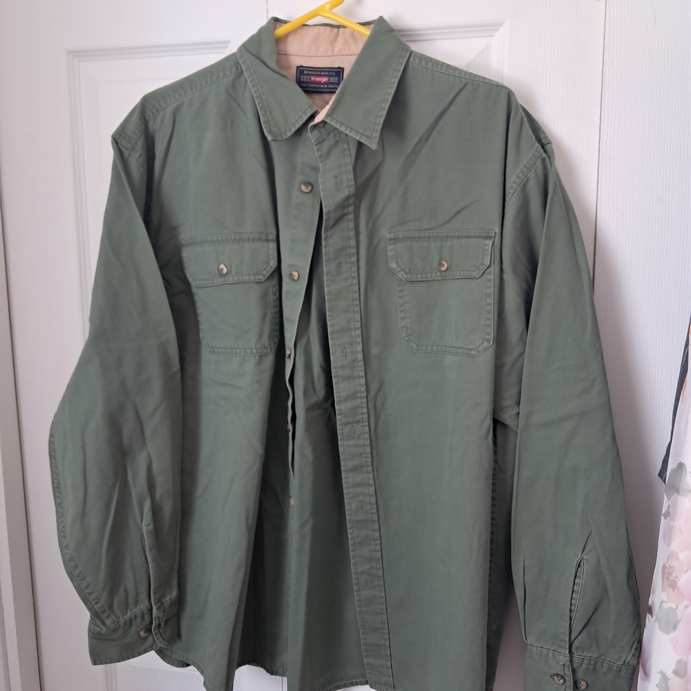 Wrangler Olive Green Shirt Jacket